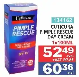 Arrow Cash And Carry Cuticura Pimple Rescue Day Cream offer