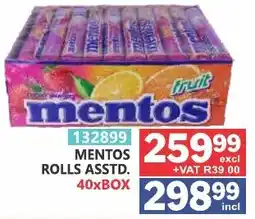 Arrow Cash And Carry Mentos Rolls Assorted offer