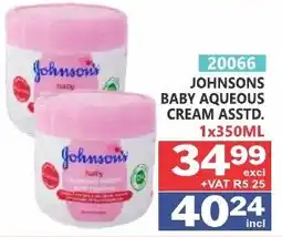 Arrow Cash And Carry JOHNSONS BABY AQUEOUS CREAM ASSTD. offer