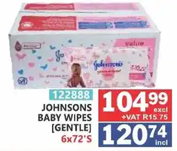 Arrow Cash And Carry JOHNSONS BABY WIPES [GENTLE] offer