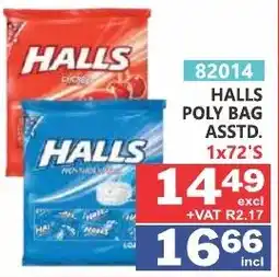 Arrow Cash And Carry HALLS POLY BAG ASSTD. offer