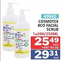 Arrow Cash And Carry COSMOTEX BCO FACIAL SCRUB offer