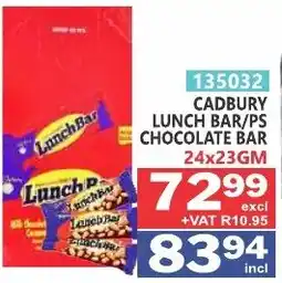 Arrow Cash And Carry CADBURY LUNCH BAR/PS CHOCOLATE BAR offer