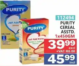 Arrow Cash And Carry PURITY CEREAL ASSTD. offer