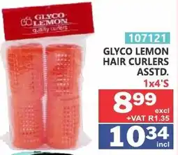 Arrow Cash And Carry Glyco Lemon Hair Curlers offer