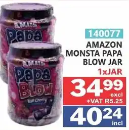 Arrow Cash And Carry Amazon Monsta Papa Blow Jar offer