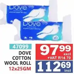 Arrow Cash And Carry Dove cotton wool roll offer