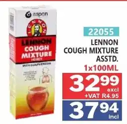 Arrow Cash And Carry Lennon Cough Mixture offer