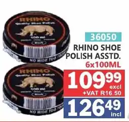 Arrow Cash And Carry RHINO SHOE POLISH ASSTD. offer