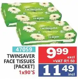 Arrow Cash And Carry Twinsaver face tissues offer