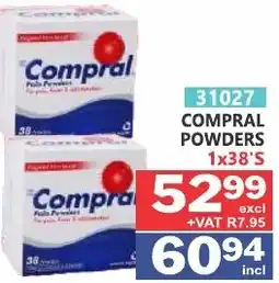 Arrow Cash And Carry Compral Powders offer