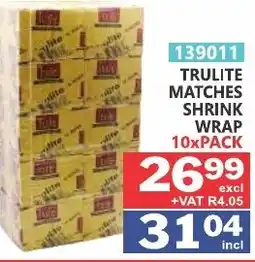 Arrow Cash And Carry Trulite Matches Shrink Wrap offer