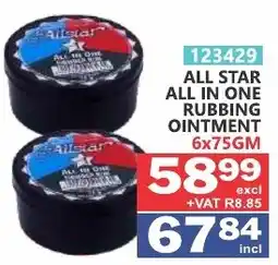 Arrow Cash And Carry All Star All in One Rubbing Ointment offer