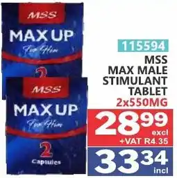 Arrow Cash And Carry MSS MAX UP STIMULANT TABLET offer