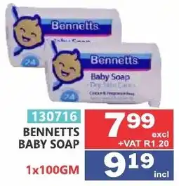 Arrow Cash And Carry Bennetts Baby Soap offer