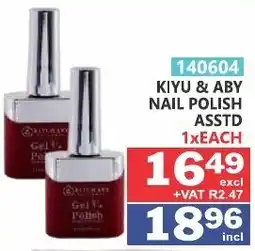 Arrow Cash And Carry Kiyu & aby nail polish offer