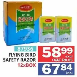 Arrow Cash And Carry Flying Bird Safety Razor offer