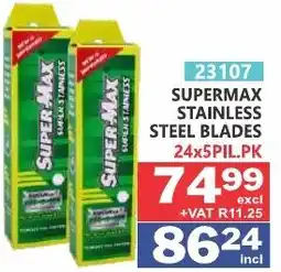 Arrow Cash And Carry Supermax Stainless Steel Blades offer