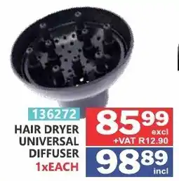 Arrow Cash And Carry Hair Dryer Universal Diffuser offer