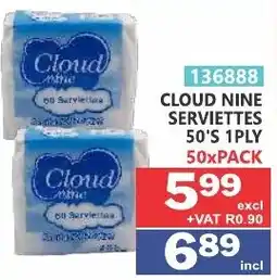 Arrow Cash And Carry Cloud Nine Serviettes offer