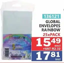 Arrow Cash And Carry GLOBAL ENVELOPES RAINBOW offer