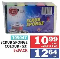 Arrow Cash And Carry Colour Scrub Sponge G3 offer