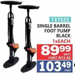 Arrow Cash And Carry SINGLE BARREL FOOT PUMP BLACK offer
