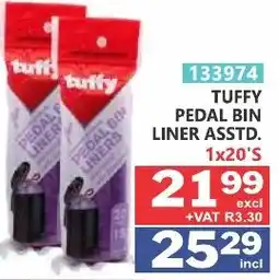 Arrow Cash And Carry Tuffy Pedal Bin Liner Assorted offer