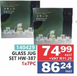 Arrow Cash And Carry GLASS JUG SET HW-387 offer