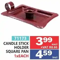 Arrow Cash And Carry Candle stick holder square pan offer