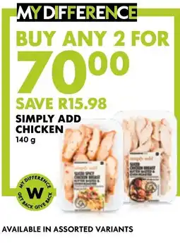 Woolworths Simply Add Chicken offer