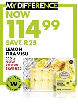 Woolworths Lemon Tiramisu offer