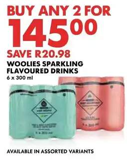 Woolworths Woolies Sparkling Flavoured Drinks Assorted offer