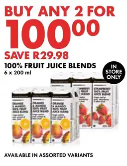 Woolworths 100% Fruit Juice Blends Assorted offer