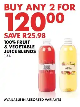 Woolworths 100% Fruit & Vegetable Juice Blends offer