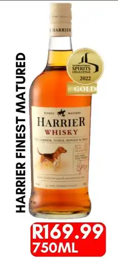 Prestons Harrier Finest Matured Whisky offer