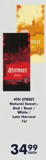 President Hyper 4th Street Natural Sweet Red/ Rosé/ White/ Late Harvest offer
