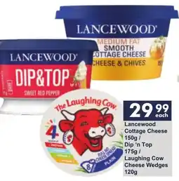 President Hyper Lancewood Cottage Cheese Dip 'n Top Laughing Cow Cheese Wedges offer