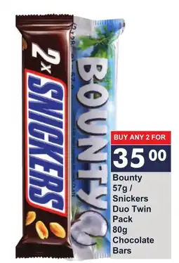 President Hyper Bounty Snickers Duo Twin Pack offer