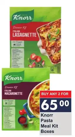 President Hyper Knorr Pasta Meal Kit Boxes offer