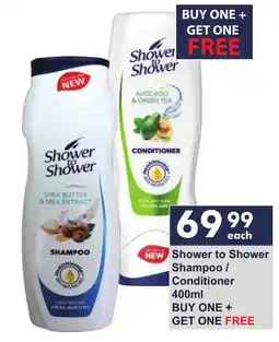 President Hyper Shower to Shower Shampoo / Conditioner offer