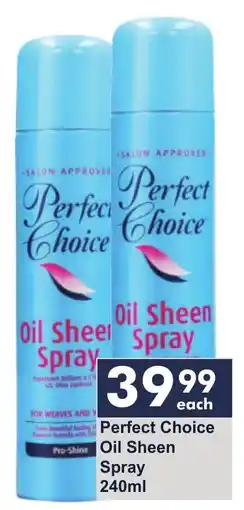 President Hyper Perfect Choice Oil Sheen Spray offer