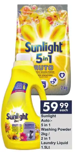 President Hyper Sunlight Auto 5 in 1 Washing Powder / 2 in 1 Laundry Liquid offer