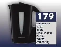 President Hyper Mellerware Sabie Black Plastic Kettle offer