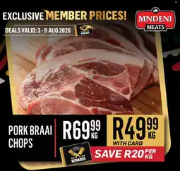 Bluff Meat Supply Pork Braai Chops offer