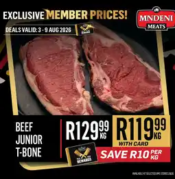 Bluff Meat Supply BEEF JUNIOR T-BONE offer