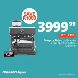 Checkers Morphy Richards Bean to Cup Espresso Coffee Machine offer