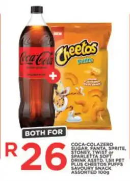 OK Express Coca-Cola Zero Sugar + Cheetos Puffs offer