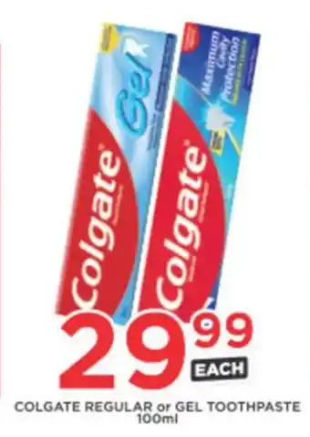 Colgate Regular or Gel Toothpaste