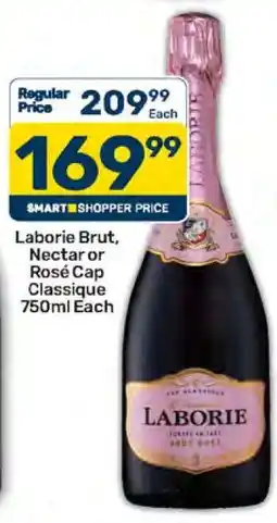 Pick n Pay Laborie Brut, Nectar or Rosé Cap Classique 750ml Each offer